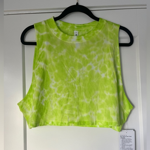lululemon athletica Tops - NWT Lululemon All Yours Crop Tank *Tie Dye